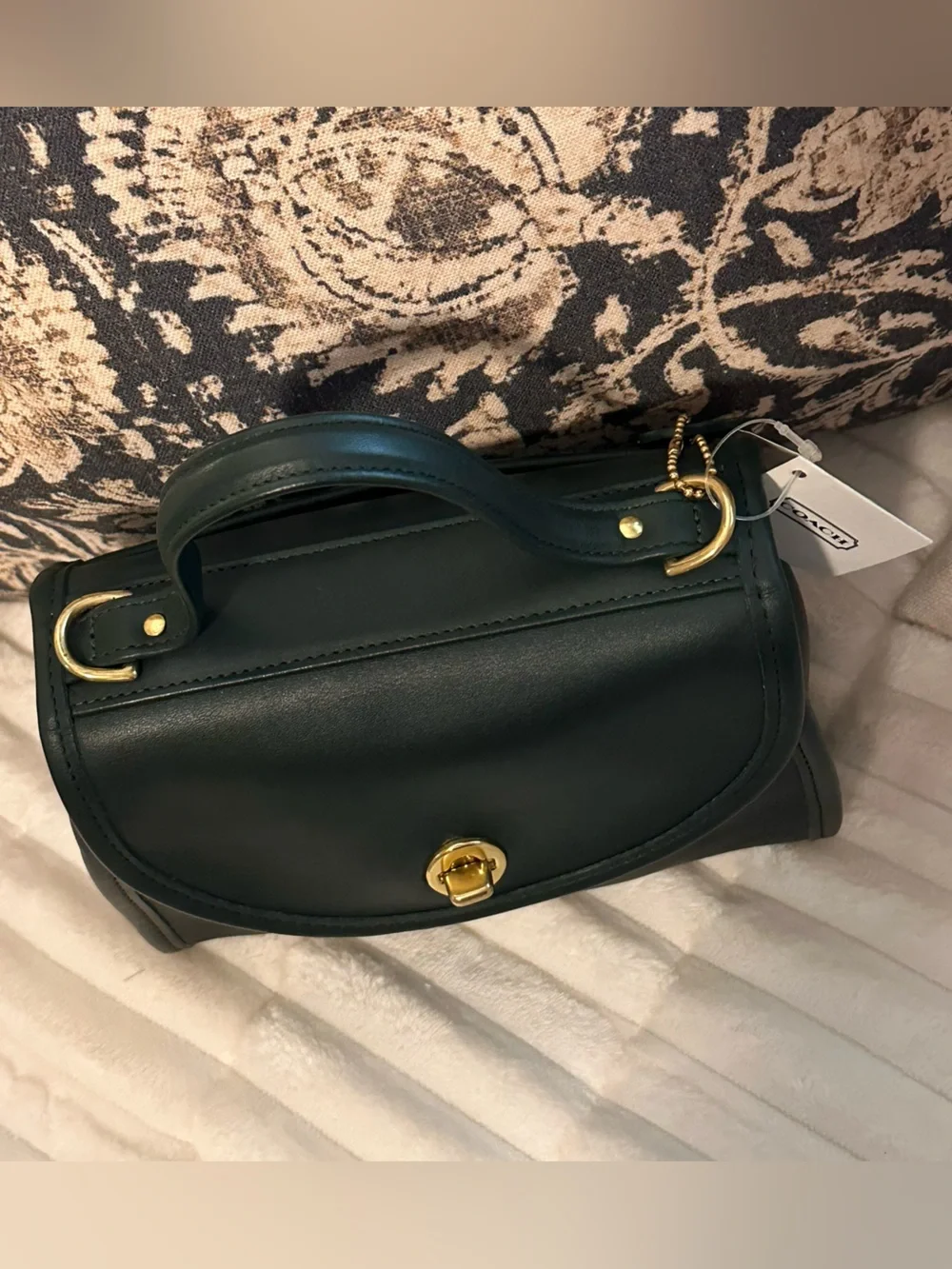 🔥 RARE COACH Bottle Green REGINA Bag | NWT - Picture 11 of 17